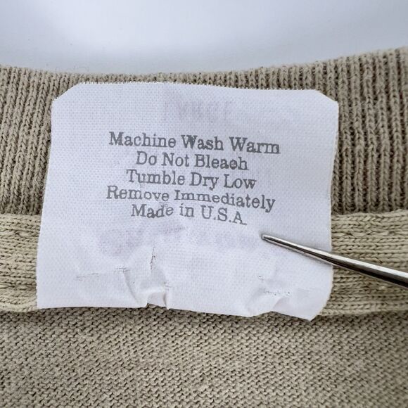 Vtg 90’s Leopard T Shirt Sz L Tan Single Stitch Catawbas Best Cotton 3 Big Cats - Picture 6 of 10